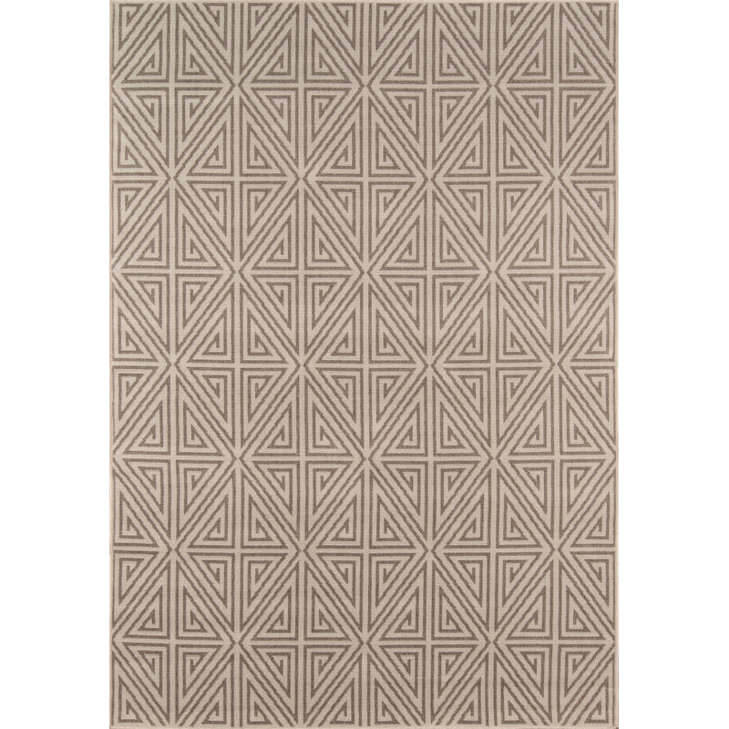 Tisdale Geometric Indoor / Outdoor Rug, Rectangle 1'8" x 3'7"