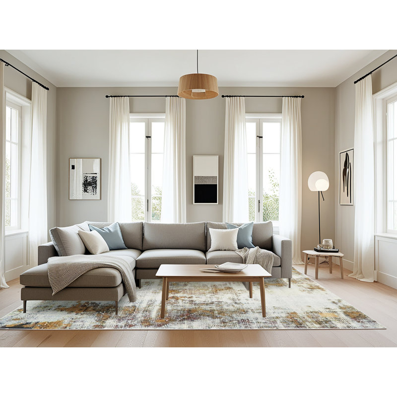 Tapis abstrait moderne 759, Rectangle 8 pi x 12 pi