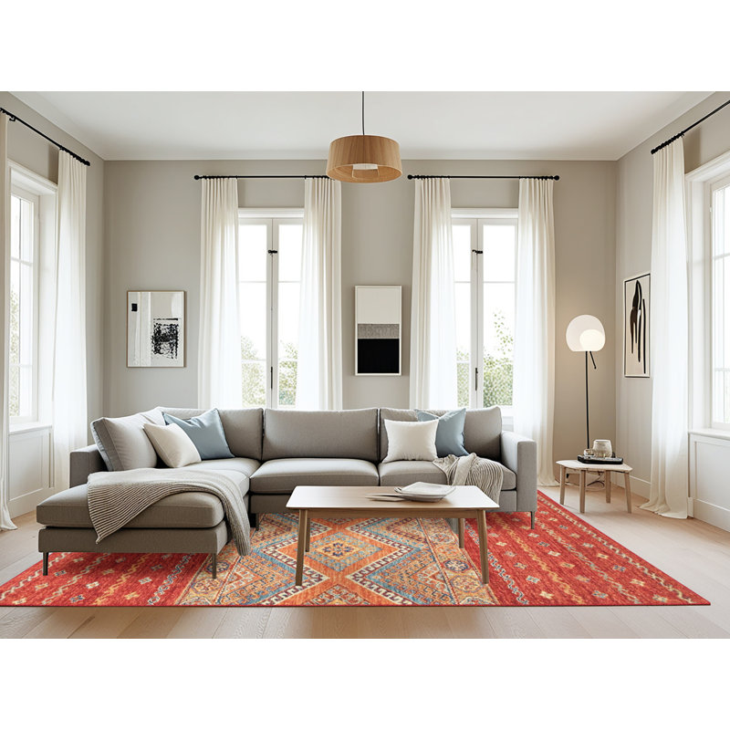 Abstract Indoor Rug, Rectangle 8' x 10'