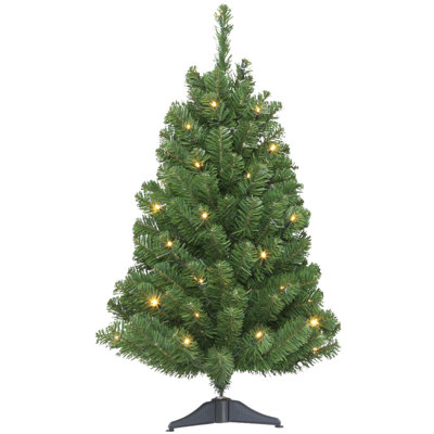 Lighted Fir Christmas Tree