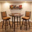 Table bistro ronde Fireside Lodge Hickory Log - 40 po - Cannelle - Armor-1336320992-1336320994
