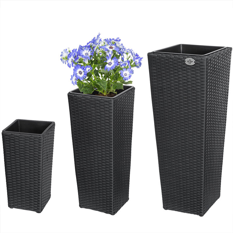 Christine Handmade Pot Planter, Black