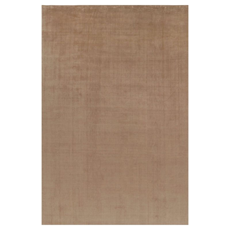 Textural Hand Knotted Silk Area Rug