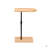 Tray Table Bamboo Height Adjustable Side Table For Sofa C-Shaped Oval End Tables With Slots