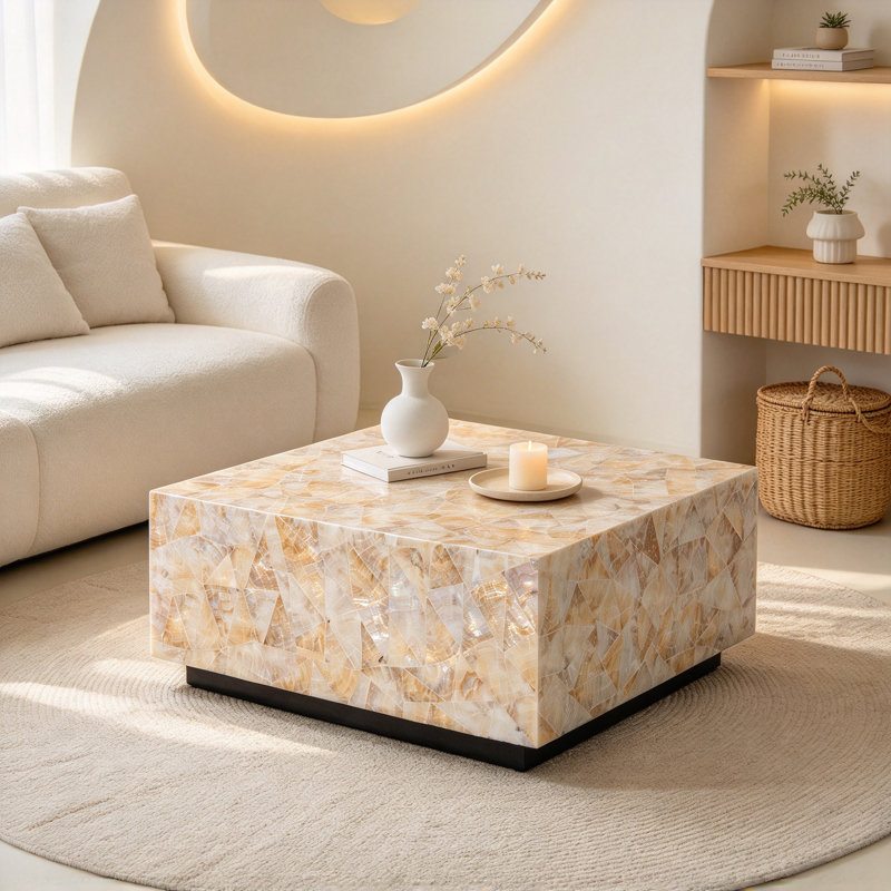 Table basse Capiz Shell
