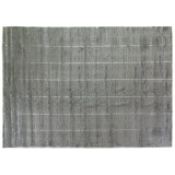 Greek Key hand-knotted Wool/Viscose Light Blue Area Rug