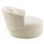 Fauteuil pivotant surdimensionné en tissu Tyndall