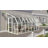 Palram - Canopia Sunroom 2 - 8' W x 18' D Walk-In Hobby Polycarbonate Resin Frame Greenhouse Kit with Roof Vent -White-90988273