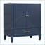 Ensemble de meuble-lavabo avec lavabo double, 2 armoires avec porte et 2 tiroirs (robinet non inclus)