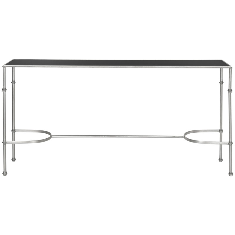 Tillie 160cm Glass Top Console Table, Silver