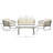 4 Piece Rattan Sofa Seating Group with Cushions-1285113844