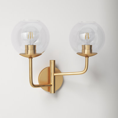 John 2 Light Transparent Dimmable Vanity Light