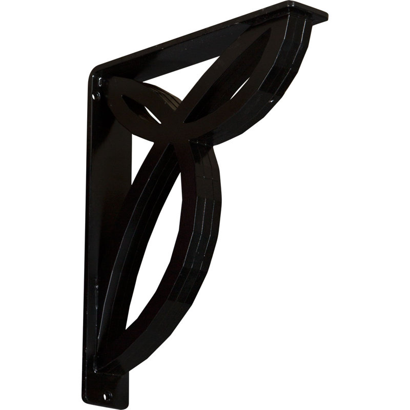 2"W x 10"D x 12"H Versailles Wrought Iron Bracket, (Triple center brace) (6-Pack), 2" x 12"
