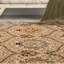 Tapis floral résistant aux taches