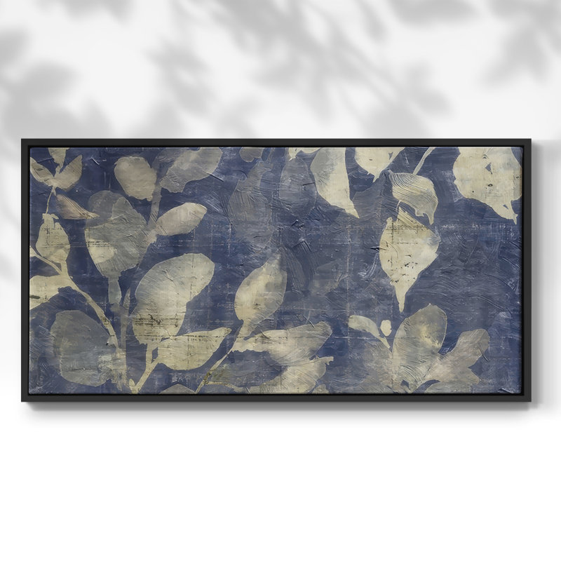 Soleil teinté soleil - Toile tendue avec châssis tendue, prête à accrocher, Noir, noir, noir, noir, H 21 po x l 41 po