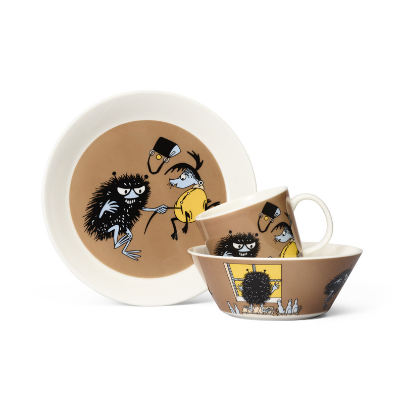 Moomin Plate Stinky In Action 7.48"