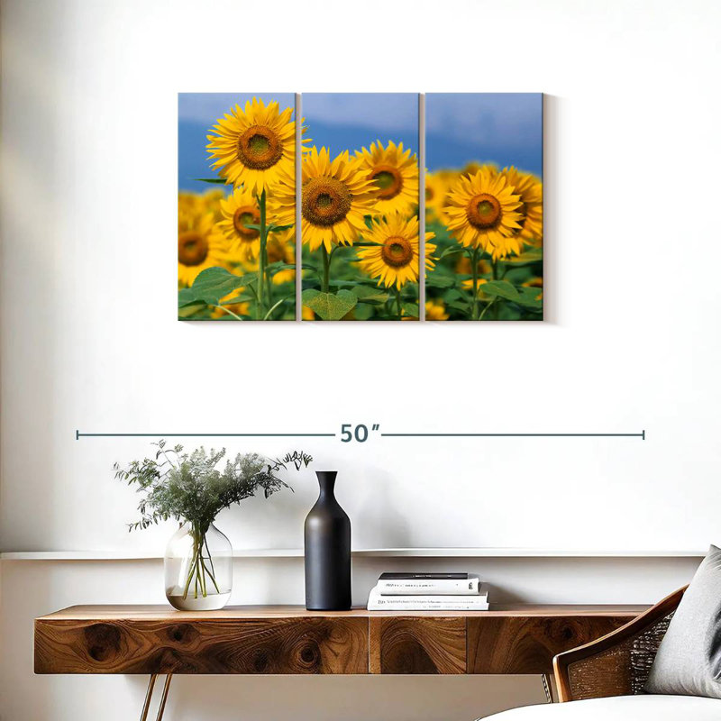 Harnek Honshu Sunflowers, 20" H x 33" W