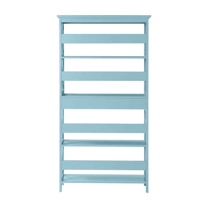 Oakden Etagere Storage Bookcase with Drawer, Sea Foam