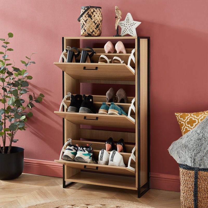 18 Pair Shoe Storage Cabinet