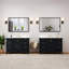 Meuble-lavabo simple 48 po avec comptoir en pierre reconstituée avec lavabo-106948941