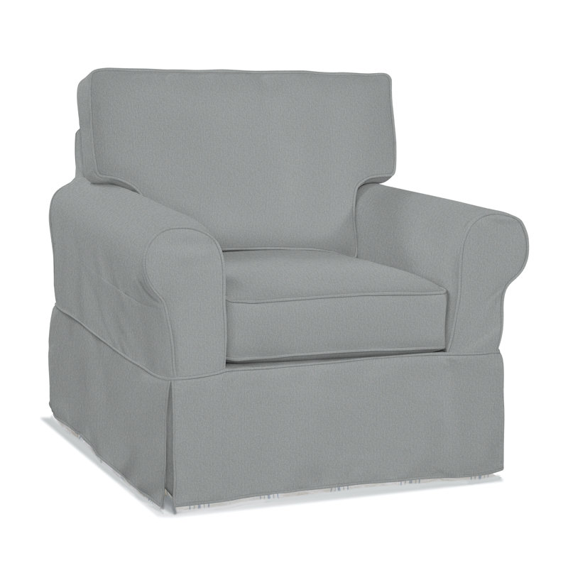 Bedford Accent Chair, Light Blue Performance Fabric; 0851-55