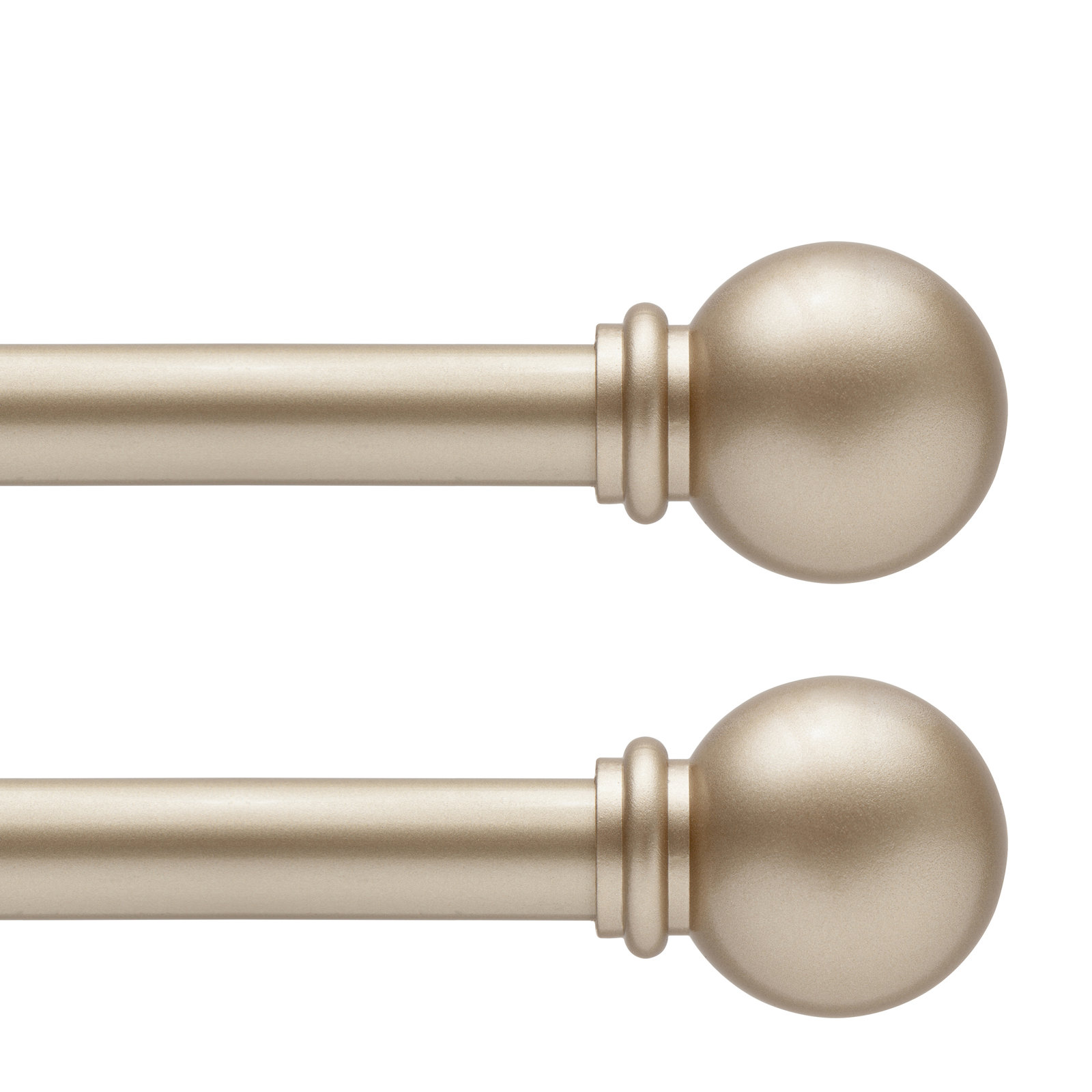 Lowri Chelsea Curtain Rod, 48" - 86", White