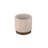 Elegant Beige 16" Round Ottoman with Hidden Storage Compartment