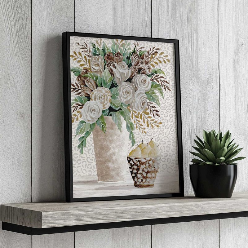 «Tranquil Beauty I» par Cindy Jacobs, reproduction d'art, L 24 po x H 32 po, Argent, Impression encadrée