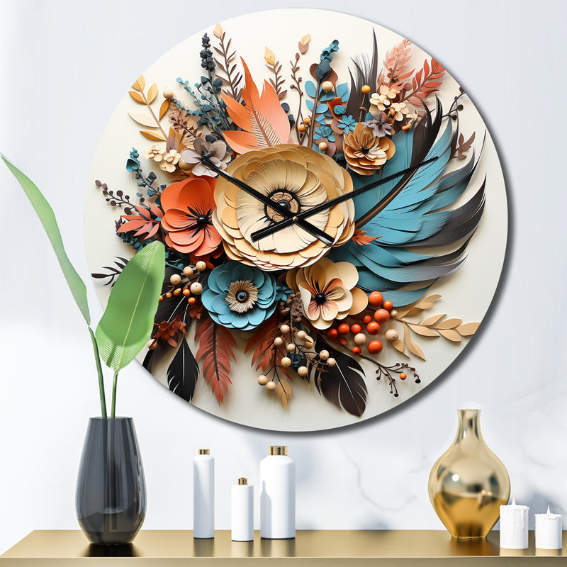 Horloge murale bohème Boho, Petit
