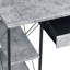 Bureau gris et noir avec tablettes ouvertes et huche-1066759322