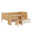 Lit de jour simple avec tablettes et bureau-482843273