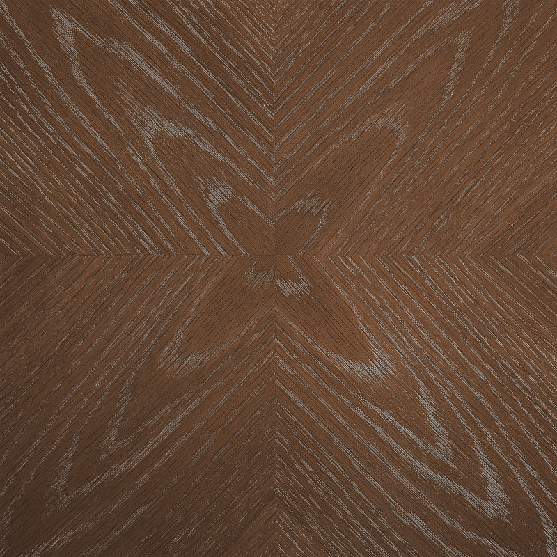 Table en chêne Belinda, Brun, 36"