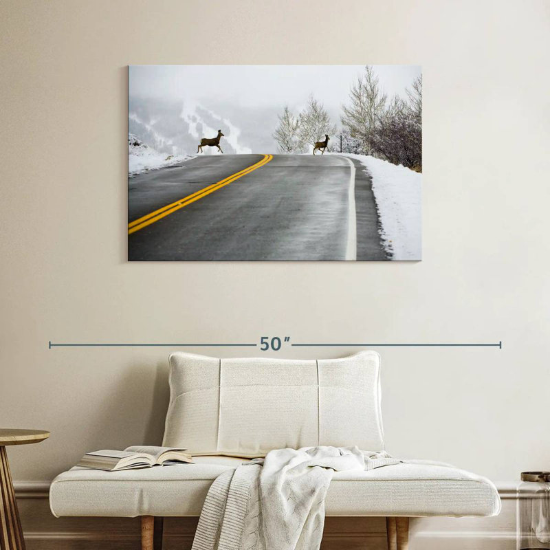 Mehar Deer Crossing Road, 26" H x 39" W