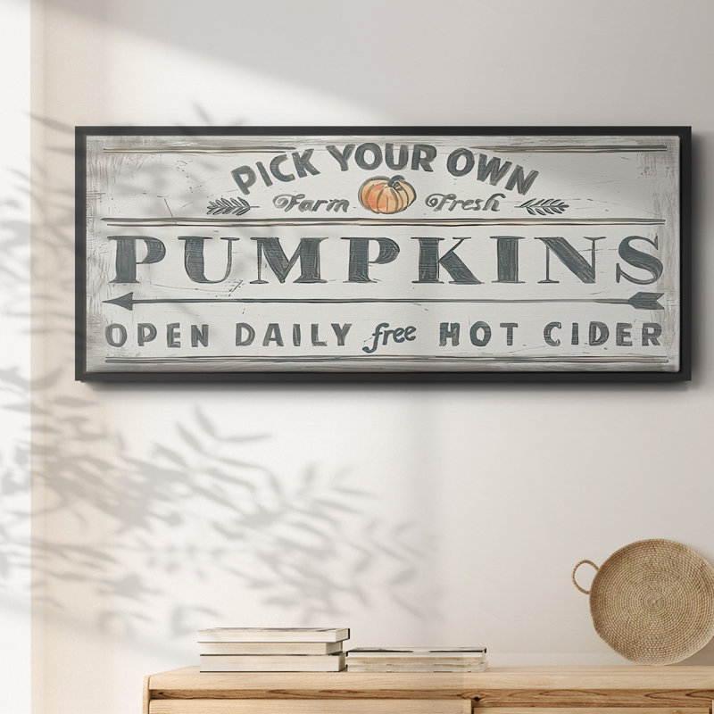 Pumpkin Patch I- Framed Canvas