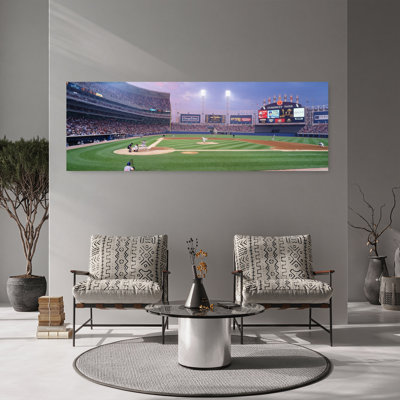 USA Illinois Chicago White Sox Baseball by Mark Segal - Wrapped Canvas Panoramic Print