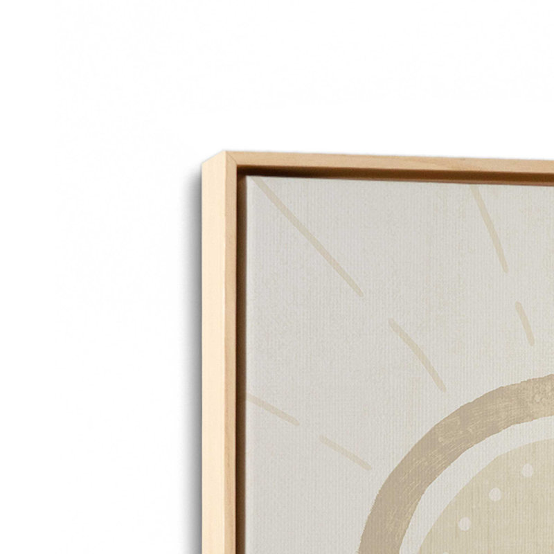 Sandy Sunset Canvas Print in a Frame, 32.75" H x 32.75" W, American Maple