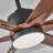 70" Ceiling Fan with Light, 6 Solid Wood Blades