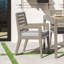Chaise de salle à manger d'extérieur en polyester avec accoudoirs Ojai