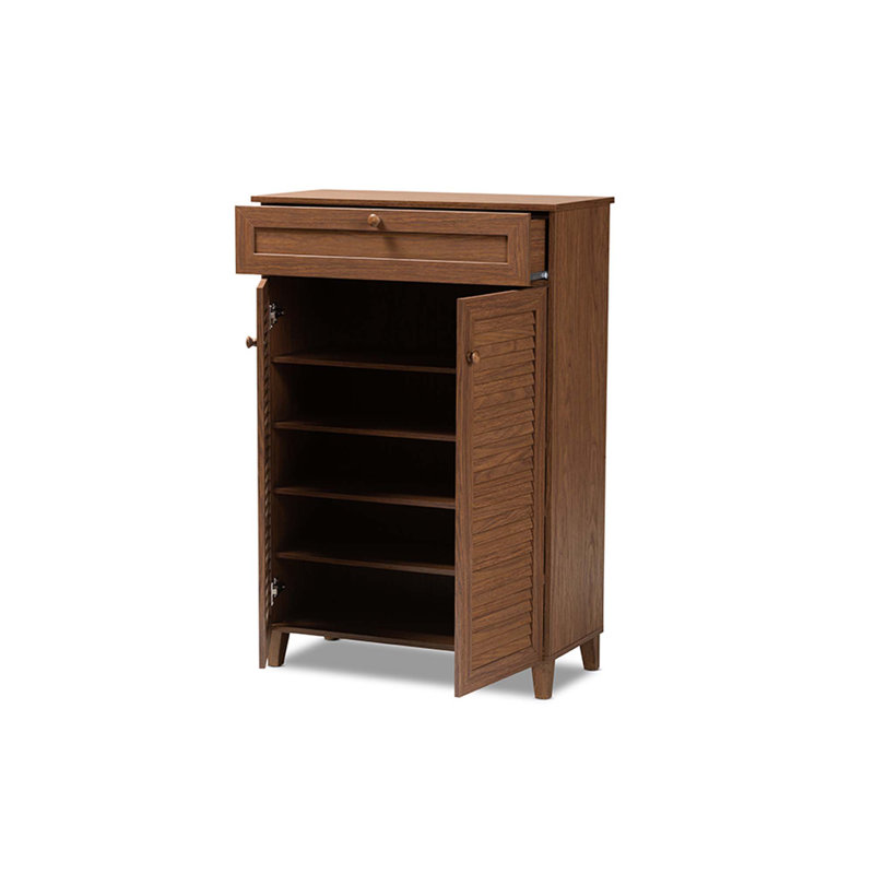 Brentford Shoe Storage Cabinet, Walnut