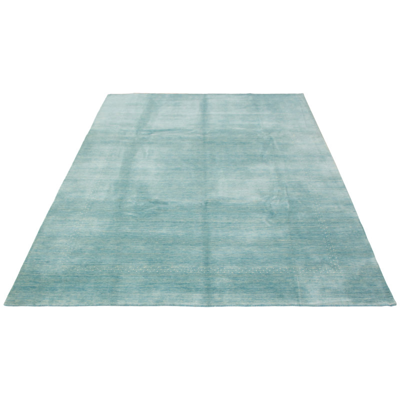 Tapis turquoise Kashkuli Gabbeh 9 pi 0 po x 11 pi 10 po