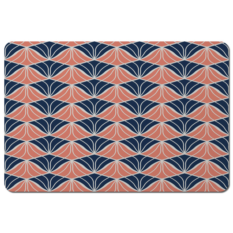 Gaeta Polyester-Coated Hardboard Geometric Rectangle Placemat