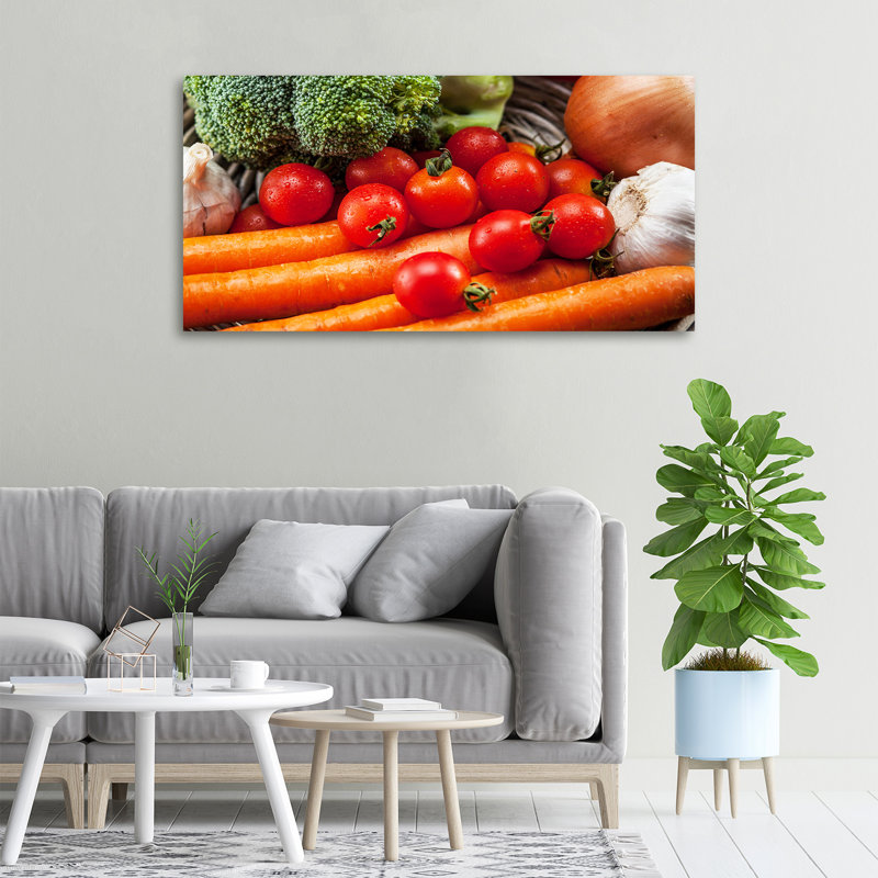 Vegetables - Wrapped Canvas Print, Wrapped Canvas, 50cm H x 100cm W