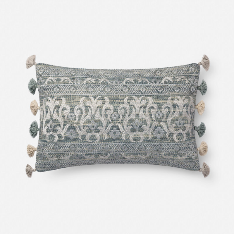 Coussin lombaire en laine Stamper, Duvet / Plumes