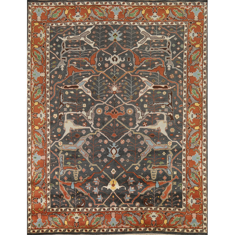 Tapis indien fait à la main Oushak 8 x 10
