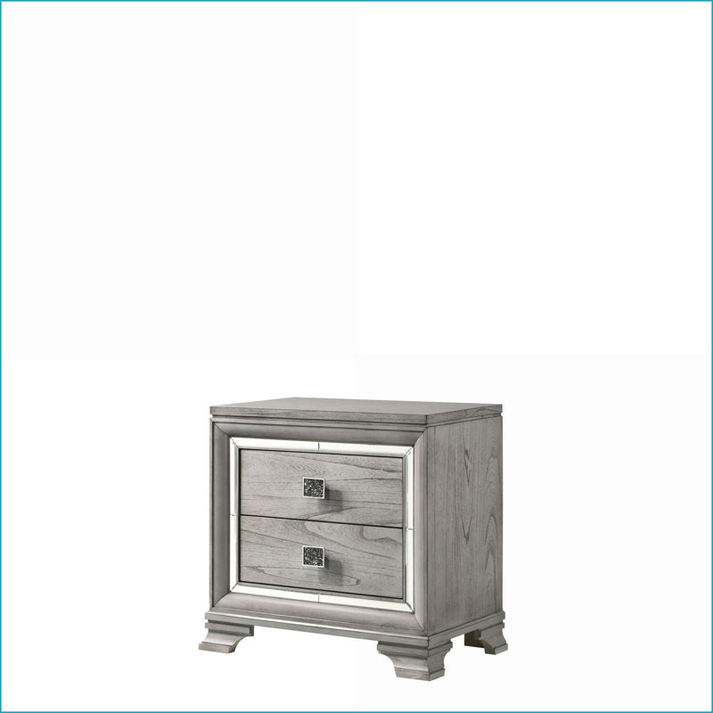 Table de chevet 2 tiroirs Contemporary Glam