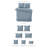 Elsie Linen Look Duvet Cover 8 Piece Designer Set-101216969-101216970