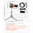 Foam Machine, 115 W Party Foam Cannon, Portable Foam Maker with a Tripod Stand, Powerful Foam Party Machine, for Backyard, Pool, Outdoor Events, Birthdays, Celebrations and Party, Grey & Orange