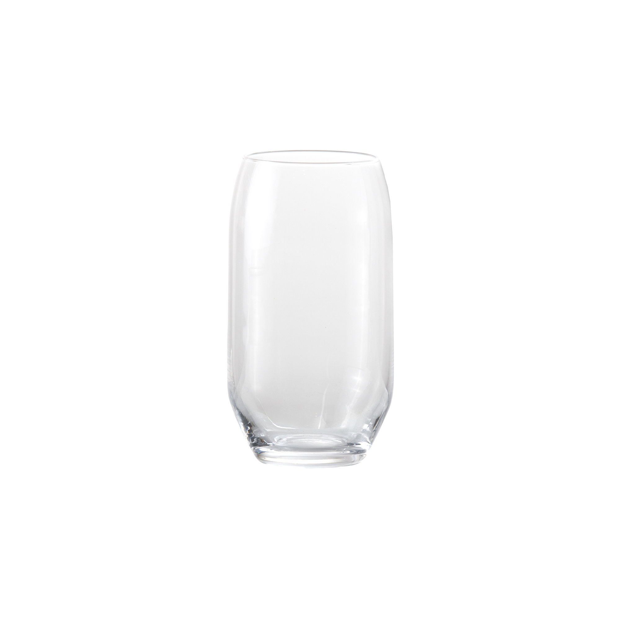 Fortessa Estiva Glass, 12.5 Ounce Hiball/Sparkling Cocktail (Set of 4), Textured Palm Green, Smooth Clear