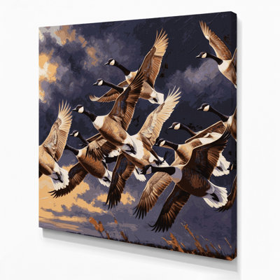 Oiseaux Canada, toile mauve sur toile mauve