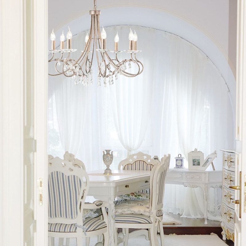 Bardin 8 - Light Candle Style Chandelier